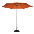 Parasol aluminio 3 m. Antracita/Terracotta. Ø 48 mm. Polea.