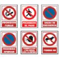 PLACA PROHIBIDO APARCAR PVC 345X245